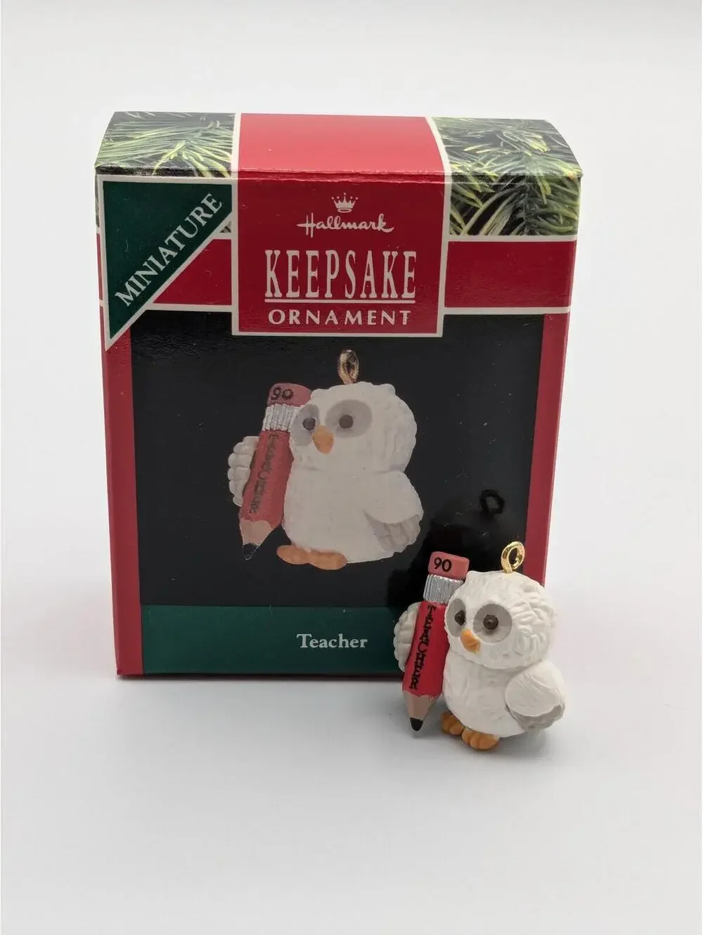Hallmark Keepsake Teacher Miniature Ornament 1990, New in Box